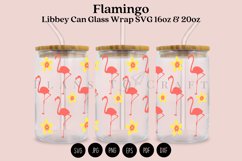 flamingo summer libbey beer can glass full wrap svg presized template for 16oz and 20oz glass for Cricut Silhouette and sublimation