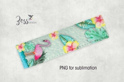 Tropical Flamingo Ice pop Holder sublimation design Product Image 1