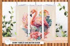 Tropical Birds Skinny Tumbler Sublimation Design Product Image 2