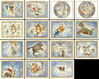 15 Vintage Heavenly Atlas Astrology Plates Image Bundle 1 Product Image 2