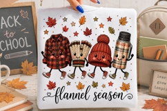 Flannel Season Cozy Fall Friends PNG Product Image 2