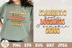 Flannels boots leggings and pumpkin spice SVG PNG, flannel Product Image 2