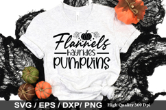 Flannels hayrides pumpkins SVG - Thanksgiving Design Product Image 1