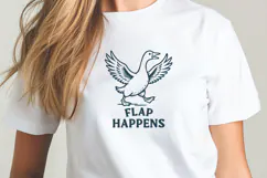 Funny Goose SVG Flap Happens Goose PNG Clipart for Cricut Product Image 2