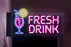 FLARE - Neon Light Party Font Product Image 4