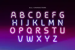 FLARE - Neon Light Party Font Product Image 5