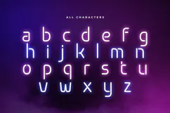 FLARE - Neon Light Party Font Product Image 7