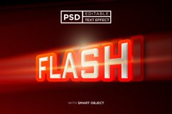 flash sale banner template editable text effect Product Image 1