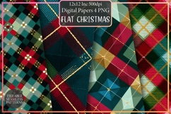 Flat Christmas plaid pattern design Product Image 1