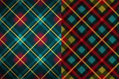 Flat Christmas plaid pattern design, Sublimation Design Product Image 2
