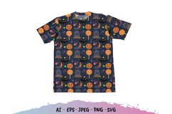 Flat Design Halloween Pattern SVG Product Image 1
