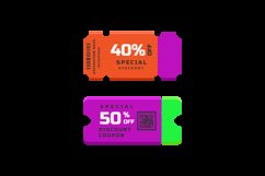 Flat design sale tags design isolated Product Image 2