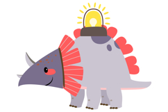 Dino Doctor Clipart Set - Cute Prehistoric Medical Product Image 5