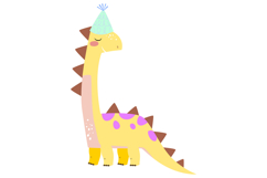 Cute Birthday Dinosaurs Clipart - Festive Dino Product Image 5