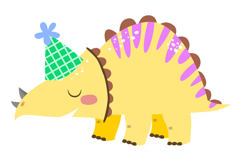 Cute Birthday Dinosaurs Clipart - Festive Dino Product Image 7