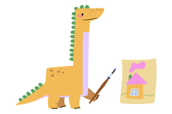Cute Birthday Dinosaurs Clipart - Festive Dino Product Image 11
