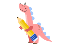 Back to School Dinosaur Clipart Product Image 5