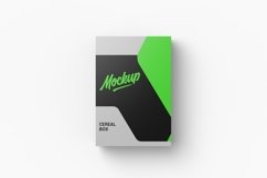 Flat Lay of Cereal Box Mockup Product Image 2