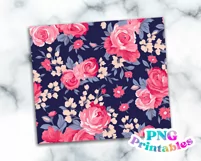 Floral 20 oz Skinny Tumbler Wrap Product Image 2