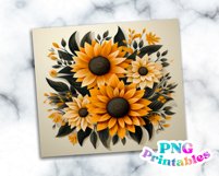 Sunflower 20 oz Skinny Tumbler Wrap Product Image 2