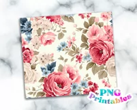 Floral 20 oz Skinny Tumbler Wrap Product Image 2