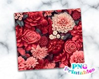 Floral 20 oz Skinny Tumbler Wrap Product Image 2
