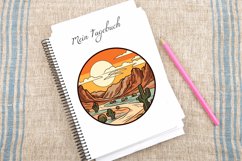 Watercolor Flat Serene Desert Clipart Bundle Product Image 3