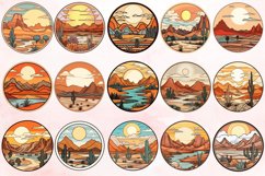 Watercolor Flat Serene Desert Clipart Bundle Product Image 4
