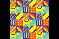 Flat square colorful geometric pattern banner and poster Product Image 2