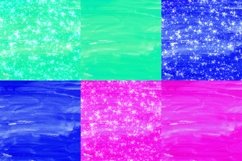 Flat Watercolor Digital Papers Glitter Background Product Image 2