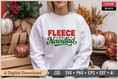Fleece Navidad SVG | Christmas SVG | Holiday SVG | Xmas SVG Product Image 1
