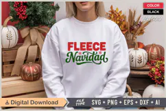 Fleece Navidad SVG | Christmas SVG | Holiday SVG | Xmas SVG Product Image 1