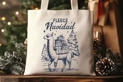Fleece Navidad SVG PNG | Cute Llama Christmas | Funny Design Product Image 2