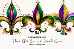 Fleur De Lis For Mardi Gras Clipart Set Product Image 1