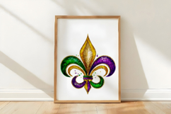 Fleur De Lis For Mardi Gras Clipart Set Product Image 3