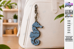 Flexible Animal Keychain Laser Cut | Bag Charm | Seahorse Product Image 1