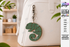 Flexible Animal Keychain Laser Cut | Bag Charm | Chameleon Product Image 1
