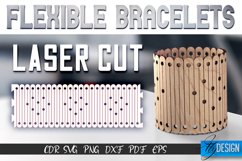 Flexible Bracelets Laser Cut | Jewelry Design | CNC File Product Image 1