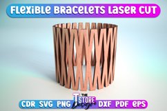 Flexible Bracelets Laser Cut SVG Bundle|Bracelets SVG Design Product Image 11