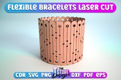 Flexible Bracelets Laser Cut SVG Bundle|Bracelets SVG Design Product Image 3