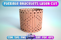 Flexible Bracelets Laser Cut SVG Bundle|Bracelets SVG Design Product Image 5