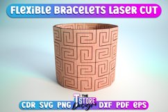 Flexible Bracelets Laser Cut SVG Bundle|Bracelets SVG Design Product Image 7