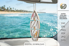 Flexible Car Charms Bundle Laser Cut. Car Accessory SVG Product Image 6