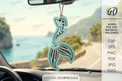 3D Flexible Car Charm Laser Cut. Car Accessory SVG Product Image 1