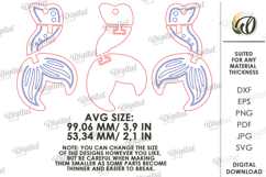 3D Flexible Car Charm Laser Cut. Car Accessory SVG Product Image 2