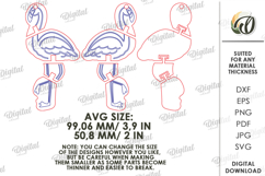 3D Flexible Car Charm Laser Cut. Car Accessory SVG Product Image 2