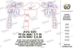 3D Flexible Car Charm Laser Cut. Car Accessory SVG Product Image 2