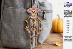 Flexible Skeleton Keychain Laser Cut | Skeleton Bag Charm Product Image 1