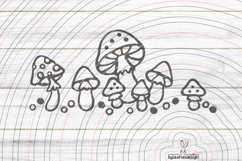 Mushrooms Cutting File SVG DXF Product Image 1