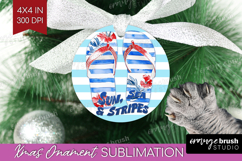 Flip Flops Nautical Ornament PNG Sea Quotes PNG Sublimation Product Image 1